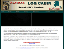 Tablet Screenshot of logcabinresortandrvpark.com